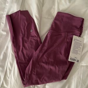 Lululemon NWT Base Runner Crop Pink Mauve Vintage Plum VTPM
